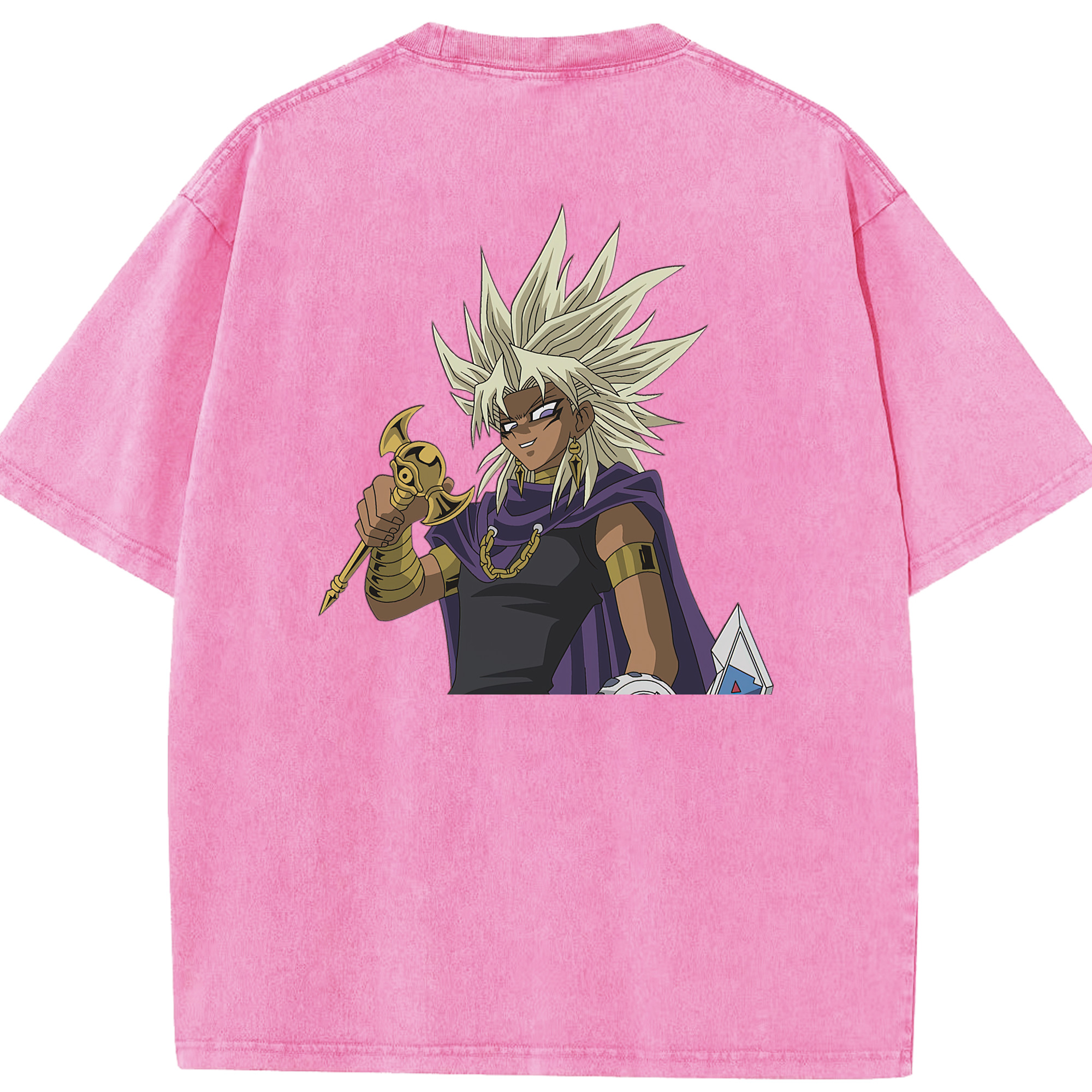 （画像用） 遊☆戯☆王 Yu-Gi-Oh! 綿100% ヴィンテージ風 半袖Tシャツ（背面プリント）